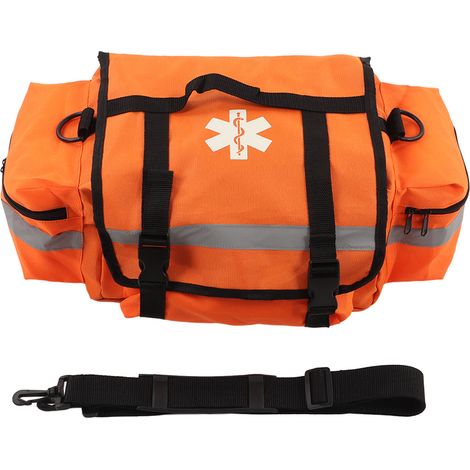 Sac de traumatologie orange - Grand sac de premiers secours extérieur en toile Oxford, capacité importante pour urgence médicale à domicile (1/5)