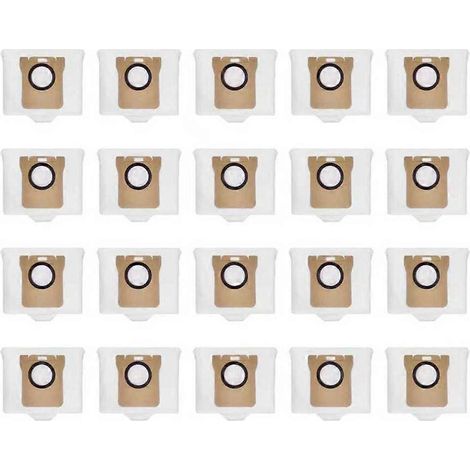 Sac à poussière compatible avec les aspirateurs robots Xiaomi X20 Plus, X20 Max, X20 Pro, X10+, S10+, S20+, Dreame, L10s Ultra, L20 Ultra et L30 Ultra. (1/5)