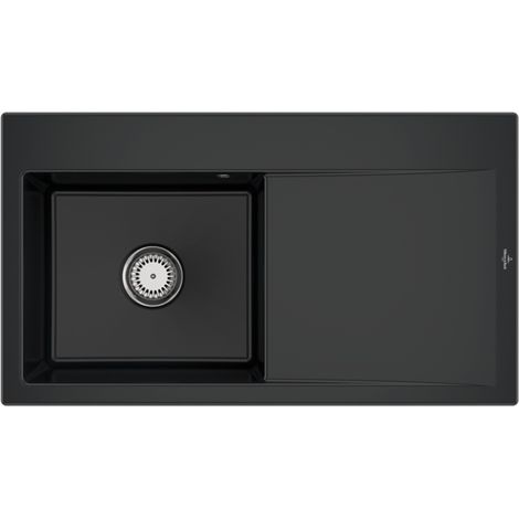 VB Einbauspüle Subway Style 50 335201 900x510mm Rechteck Pure Black