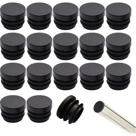 Bouchon de Chaise 16mm 32 pièces Embout pour Chaise Bouchon en Plastique Rond Embout Bouchons pour Tube de Chaise Bouchon Pied de Chasie Pied de Chaise Protection (1/4)
