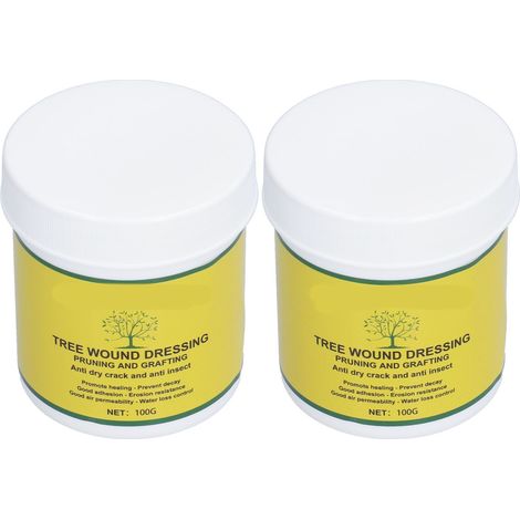 Lot de 2 tubes de 100 g de mastic cicatrisant pour la taille des arbres et des plantes. (1/5)