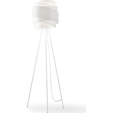 Piantana Moderna 3 Piedi Bea Polilux ® Bianco E Metallo 1 Luce E27 (1/2)