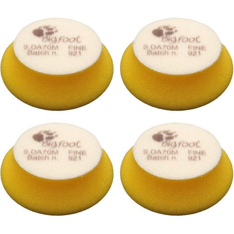 Tampons de polissage - Mousse - 70 à 54 mm diamètre - D-A Fine - Rupes BigFoot