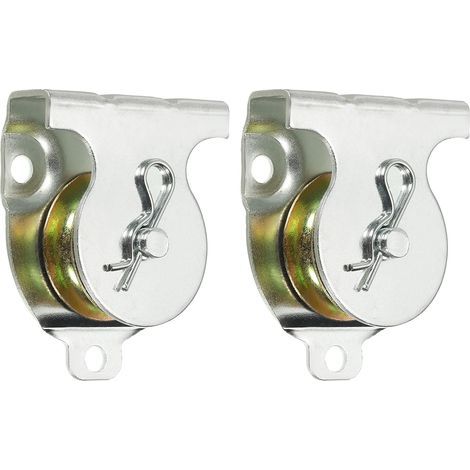 Deckenmontage-Einzelrolle, 2er-Pack, 1-1/2 Zoll Durchmesser, Wandmontage-Einzelrolle für 3/8"-Kabel (1/5)