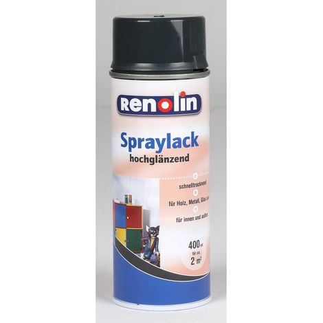 6x Renolin Spraylack 0,4L Effekt Farbe Außen Garten Holz Metall Anstrich Maler