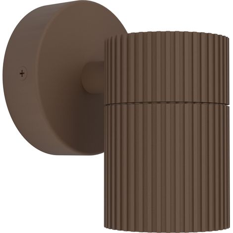 Applique Esterno Tomelloso Alluminio Ruggine Trasparente 1 Luce Gu10 Ip44