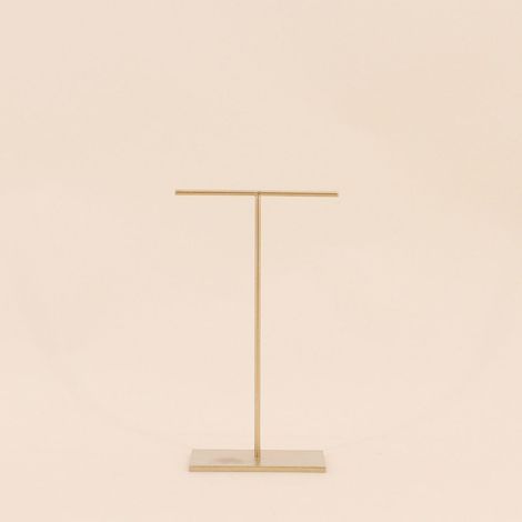 Porte bijoux minimaliste en métal doré 20cm (1/5)
