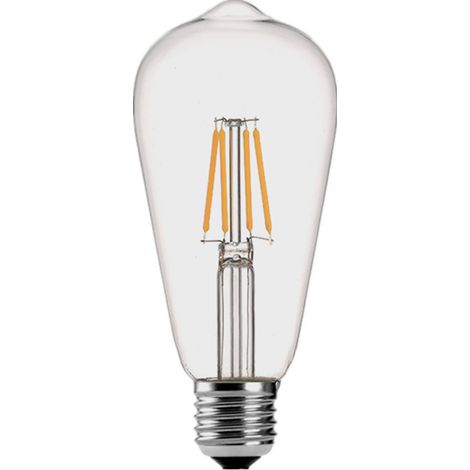 Bombillas LED de filamento E26, blanco cálido, paquete de 2 (1/5)