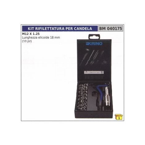 Kit de reflectores para bujía M12 x 1,25 longitud de hélice 18 mm (10 piezas)