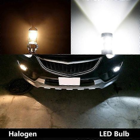 Kit de 2 ampoules H11 LED ultra-lumineuses pour phares, blanc 6000K, feux de croisement ou de route. (1/3)