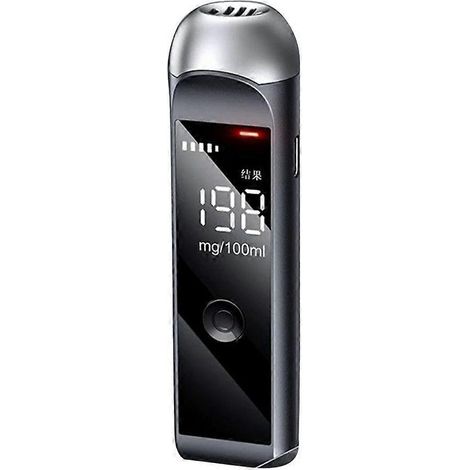 Alcootest avec écran LCD, détecteur d'alcool haute précision, testeur rapide pour conducteur, appareil de contrôle d'alcoolémie portable. (1/4)