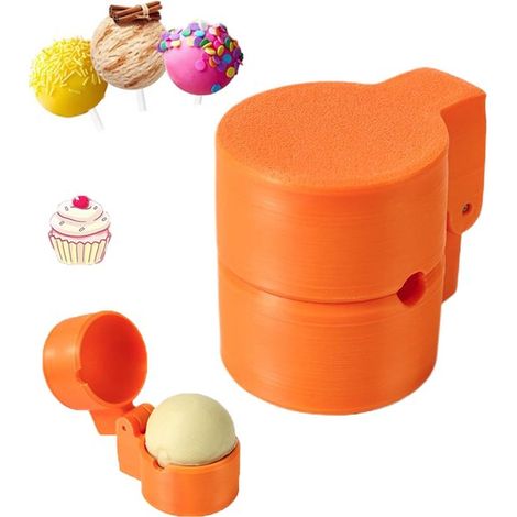 Cake Pop Form Dessertform Leckereienform Antihaftbeschichtung 50 x 40 x 50 mm Orange (1/5)