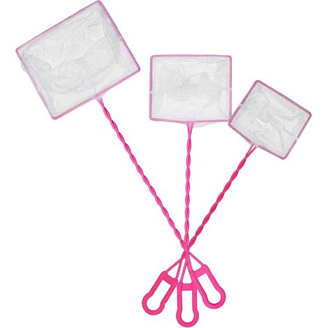 Épuisette de nettoyage pour aquarium avec poignée en plastique durable, idéale pour les propriétaires d'animaux, lot de 3. (1/5)
