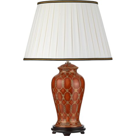 Lampada Da Scrivania Contemporanea Datai Porcellana Terracotta 1 Luce E27