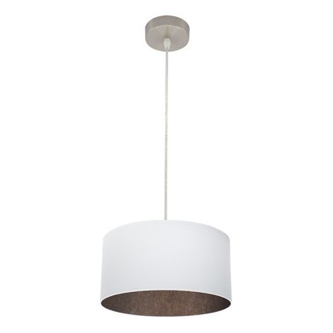 FABRILAMP Colgante Tatiana 1xe27 Niquel/blanco-oxido Regx30x30 Cm (1/2)