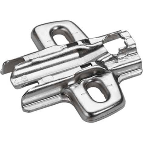 Hettich Möbel-Kreuzmontageplatte 9075005 vernickelt