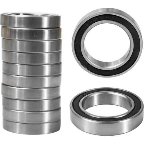 10pcs 6803 2RS Ball Bearing 17x26x5mm, 6803-2RS 6900RS Carbon Steel Seals for Machines and Tools (6803RS 10pcs) (1/5)