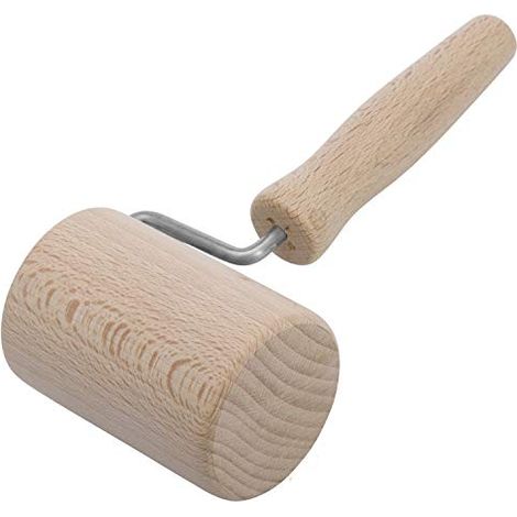 Westmark Mattarello a rullo per pasta, Cilindrico, Per teglie squadrate, Legno di faggio, ø 5,4 cm, Legno, Woody, Marrone chiaro, 30042270 (1/4)