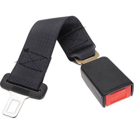 1 PC Car Seat Belt Extension Extender Noir