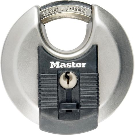 1 Cadenas Rond, Acier Inoxydable, Anse Octogonale, Serrure 4 Goupilles, Extérieur