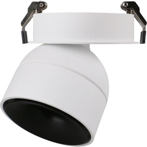 Empotrable techo tilt UKU1 Corte de fase L,C LED COB 7W 881lm(711lm)/913lm(695lm)/954lm(737lm) CRI90 2700K/3000K/4000K 28º Blanco Negro
