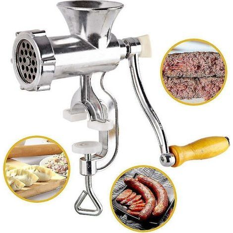 Hachoir �� viande manuel - Machine �� hacher la viande et �� faire des saucisses avec fonction de fabrication de sauce - Id��al pour la cuisine.