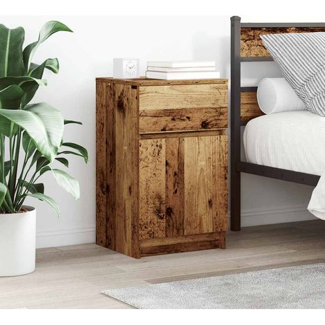 Nachttisch Altholz-Optik 39x35x65 cm Holzwerkstoff
