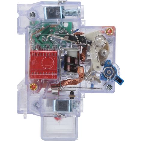Disjoncteur différentiel DZ47LE63 1P+N C63 63A 230V, protection fuite de terre, transparent, usage domestique, interrupteur automatique modulaire (1/5)