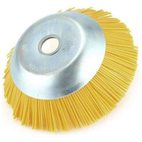 Brosse anti-mauvaises herbes en nylon pour débroussailleuse - Outil de jardin - Tête de débroussailleuse - Trou intérieur 25,4 mm (1/5)