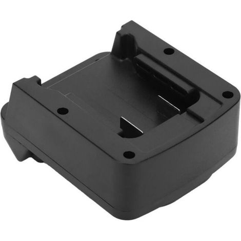 Adaptateur Batterie M18 - Pour Conversion Milwaukee M18 vers Makita 18V BL1830 BL1840 BL1850 BL1860 - ABS Noir - 1 Pièce (1/4)