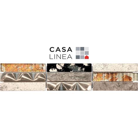LISTEL CHARLESTON GREY HORIZONTAL 1 PIÈCE 7,5 X 30 CM CASA LINEA