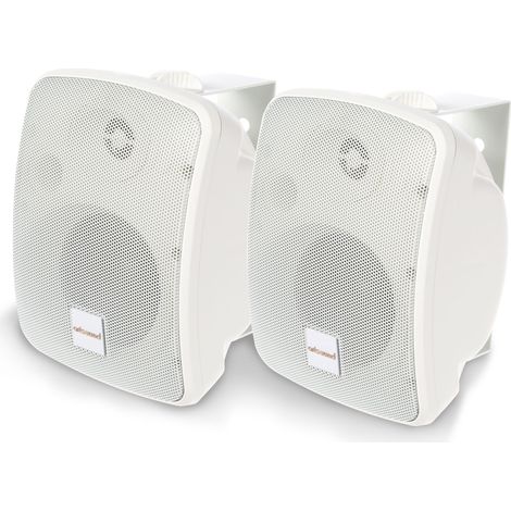 Artsound ASW65.2, 2er-Set wasserdichte Lautsprecher, 2-Wege-HiFi-Lautsprecher, 20-140 Watt, mit Wandhalterung, für den Innen- und Außenbereich geeignet, Terrasse, Garten, Sauna, Pool, Badezimmer,