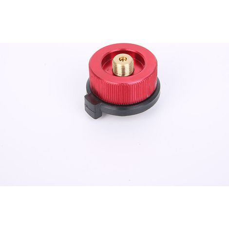 1 pièce Adaptateur de réchaud de camping Adaptateur de propane Vanne Lindal Adaptateur de réservoir de butane Cylindre Convertisseur de réservoir de gaz, Rouge
