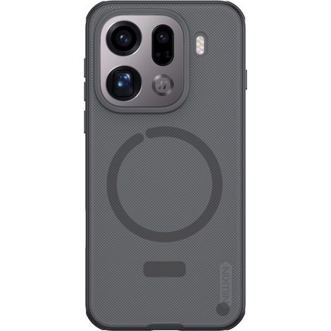 Custodia Nillkin Frosted Shield Pro MagSafe per Oppo Find X9 Pro - Trasparente / Nero (1/5)