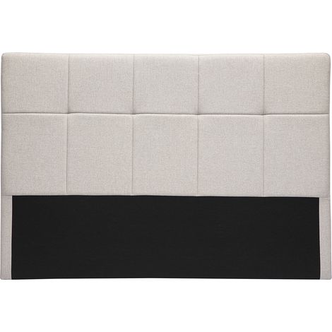 Bettkopfteil, naturfarbener Stoff, 160 cm CLOVIS