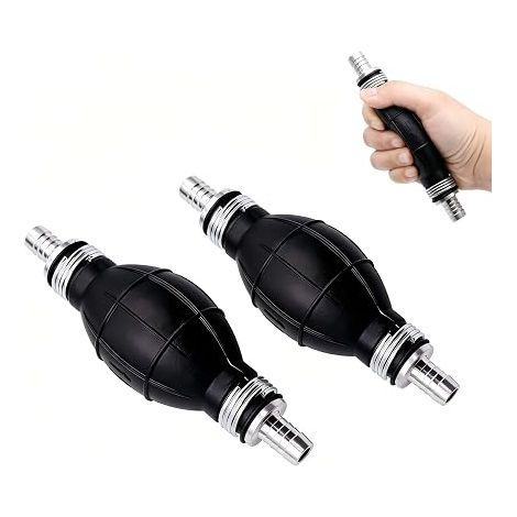 8 mm Manual Fuel Pump for Petrol Diesel Water, Siphon Pump for Car, Motorcycle, Boat, Lawn Mower, Garden (1/5)