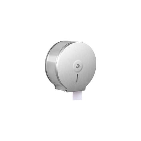 Distributeur de papier toilette en acier inoxydable, simple rouleau, pour usage commercial- Crezuo (1/4)