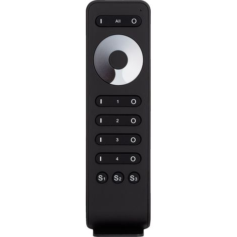Mando RF para Regulador Monocolor 4 Zonas Negro (1/3)