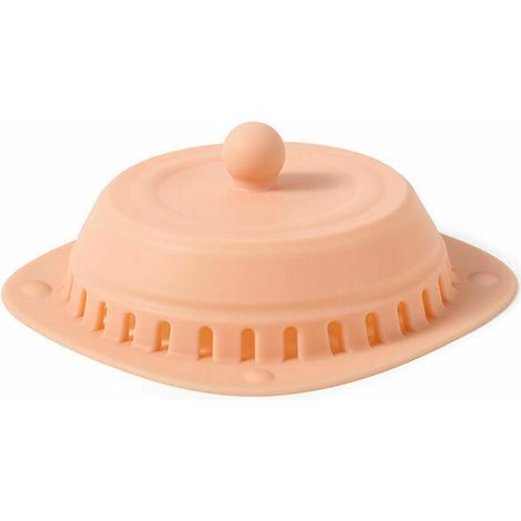 Siphon de sol déodorant égout couvercle déodorant bouchon d'étanchéité en silicone déodorant et anti-insectes couvercle siphon de sol rose (1/5)