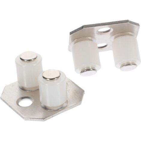 BUNTHAUS 2 pièces Guide de Sol pour Porte Coulissante Nylon Robuste Rail Inférieur pour de Grange et Placards Quincaillerie Lourde avec Double Acier Inoxydable Montage Facile