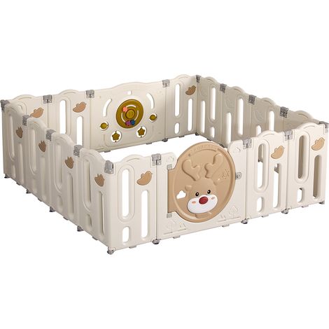 Dekko Baby Playpens Kids Safety Gate Activity Center Toddler Fence Play16 Panels