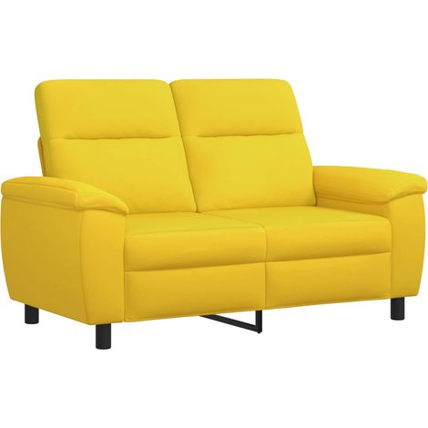 Divano Giallo Chiaro 158 x 90 x 95 cm Tessuto vidaXL