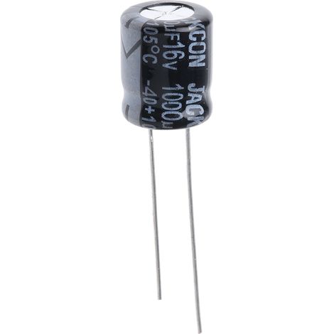 Condensateur RS PRO 1000µF, 16V c.c. (1/2)