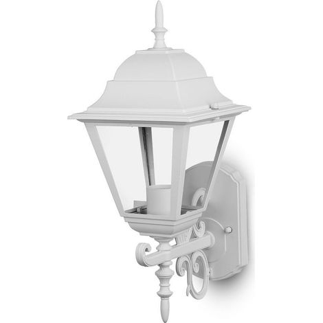 V-TAC LED-Laternenlampe, E27-Lampenfassung (max. 60 W), nach oben gerichtet, weiß, IP44