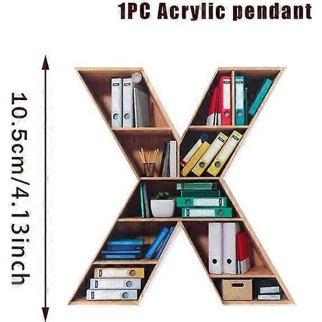 Décoration suspendue pour étagère, ornement pour amoureux des livres, pendentif pour sapin de Noël, cadeaux, décorations de Noël, décorations de Nouvel An, bleu (1/5)