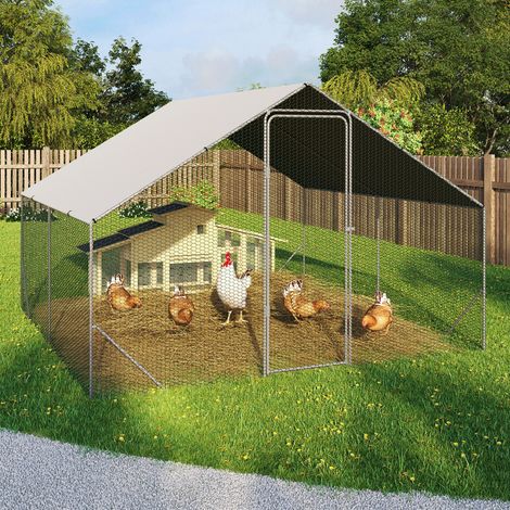 Recinto para gallinero 9 m² 3x3 M de malla de acero galvanizado