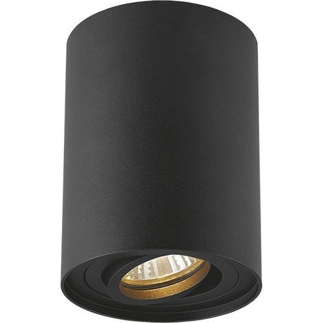 Deckenstrahler Tube schwarz, beweglich, 12,5 cm, 1 x GU10 Strahler Videx