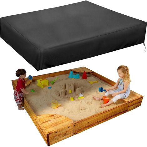 Bache Bac a Sable, Outdoor Garden Housse de Bac à Sable, Tissu Oxford 210D Imperméable, Coupe-Vent, Adapté à La Protection des Jouets pour Enfants, Couverture de Bac à Sable (160x160cm) (1/5)