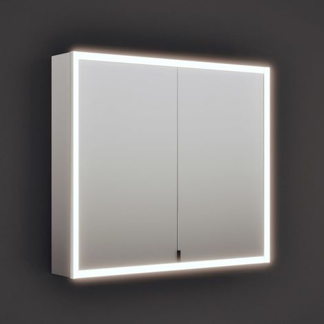 burgbad rl20 Spiegelschrank 92 cm, mit Lichtrahmen (1/5)