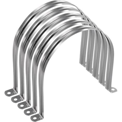 5pcs Bride Conduit 6" 150mm Attache M150 Collier De Tuyau Rigide (1/5)